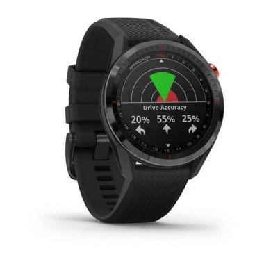 Đồng hồ chơi Golf - Approach S62, Black Ceramic Bezel with Black Silicone Band