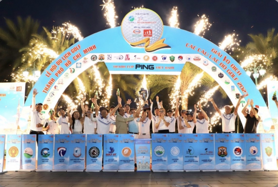 CLB Golf Hà Tĩnh miền Nam thắng giải Vô địch các CLB Golf 2023 tranh Cup PING Việt Nam