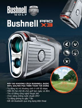 Máy đo khoảng cách BUSHNELL PRO X3 (2022)