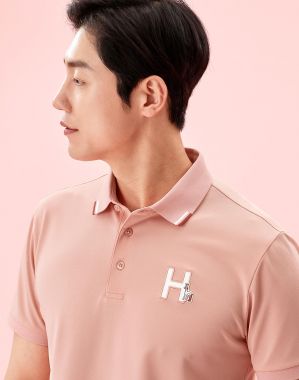 Áo  Golf Polo Hazzys Logo Hồng